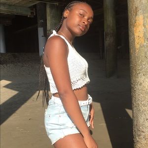 Bohemian Knit Top Cropped